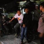 Personil Piket Regu I Polsek Barebbo Gelar Patroli Biru dan Sampaikan Pesan Kamtibmas